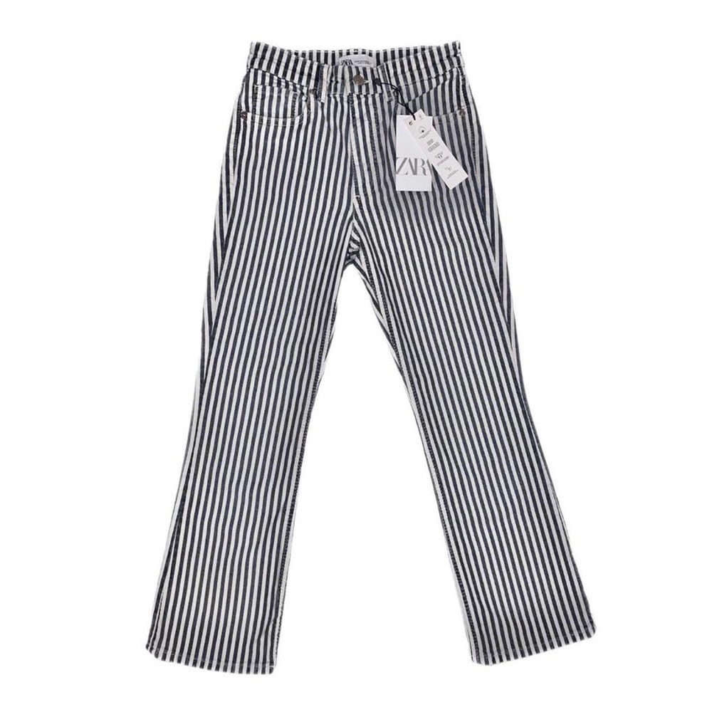 Zara striped jeans